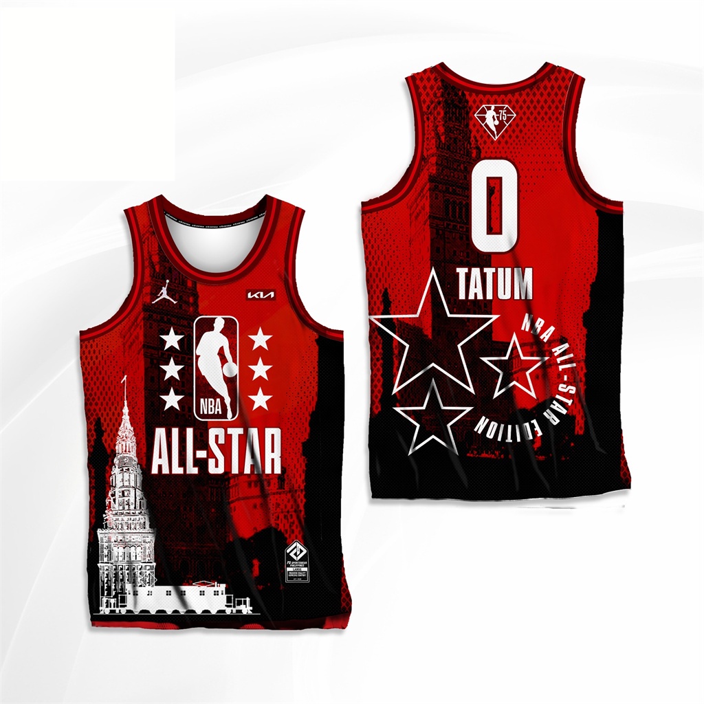 All Star NBA 2023 Customized Basketball Jersey Red MORANT #12 for