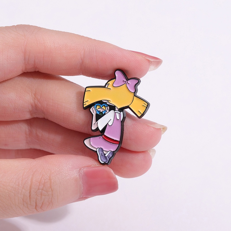 Hey Arnold Enamel Pins Classic Cartoon Movie Pin Lapel Badges Brooch ...