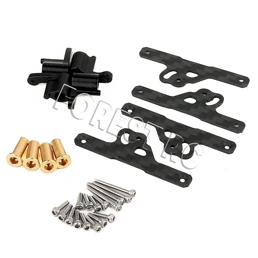 Carbon Fiber Shock Flex Blades and Aluminum Shock Mounts for 1/24 RC ...