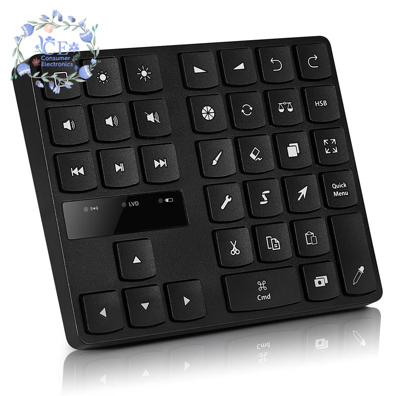 Bluetooth Drawing Keypad Drawing Keyboard 35 Keys Rechargeable Wireless