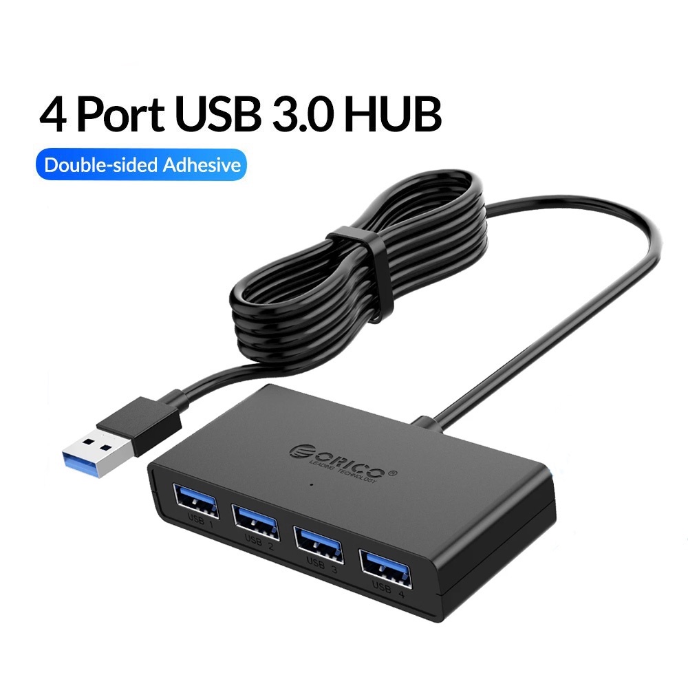 USB HUB Long Cable 4 Port USB 3.0 Splitter With Micro USB Power Port ...