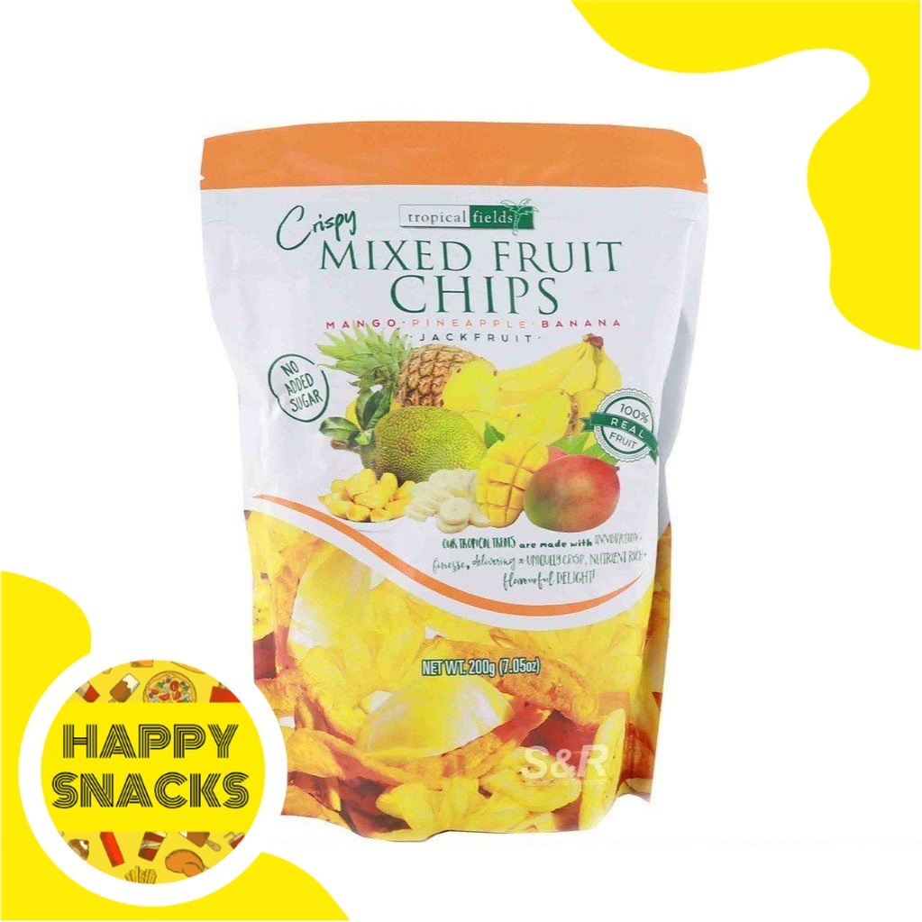 Tropical Fields Crispy Mixed Fruit Chips 200g Shopee Philippines