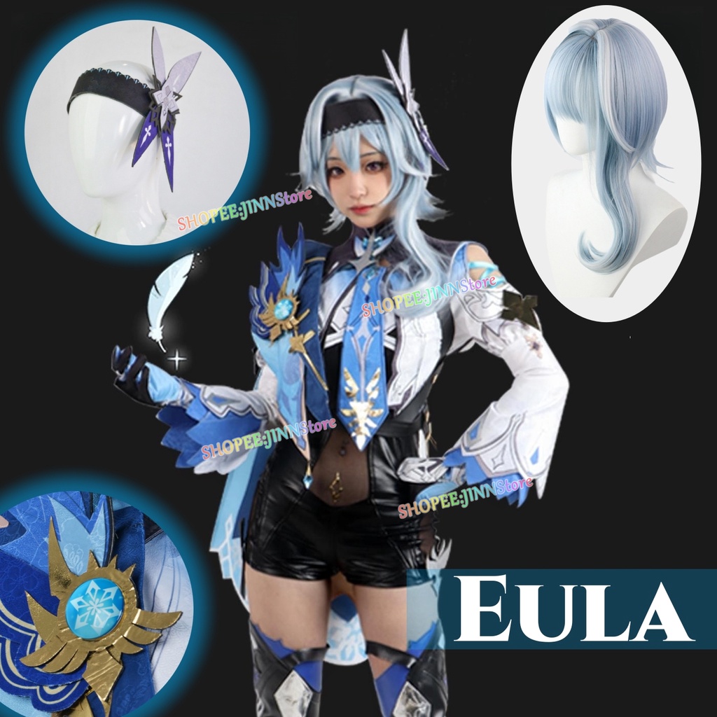 - JN - Genshin Impact Eula Cosplay Costume Spindrift Knight Eula ...