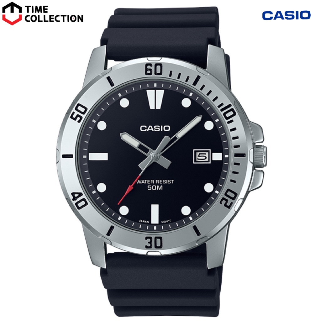 Casio Watch MTP VD01 1E Analog Rubber Strap Watch For Men Shopee Philippines