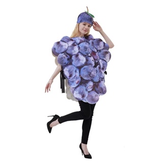 New Halloween Stage Play Costume Games Fruit Party Costume Grape ...