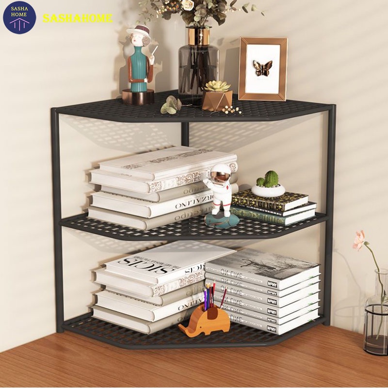 Corner Bookshelf Corner Shelf Desktop Storage Corner Desk Triangle