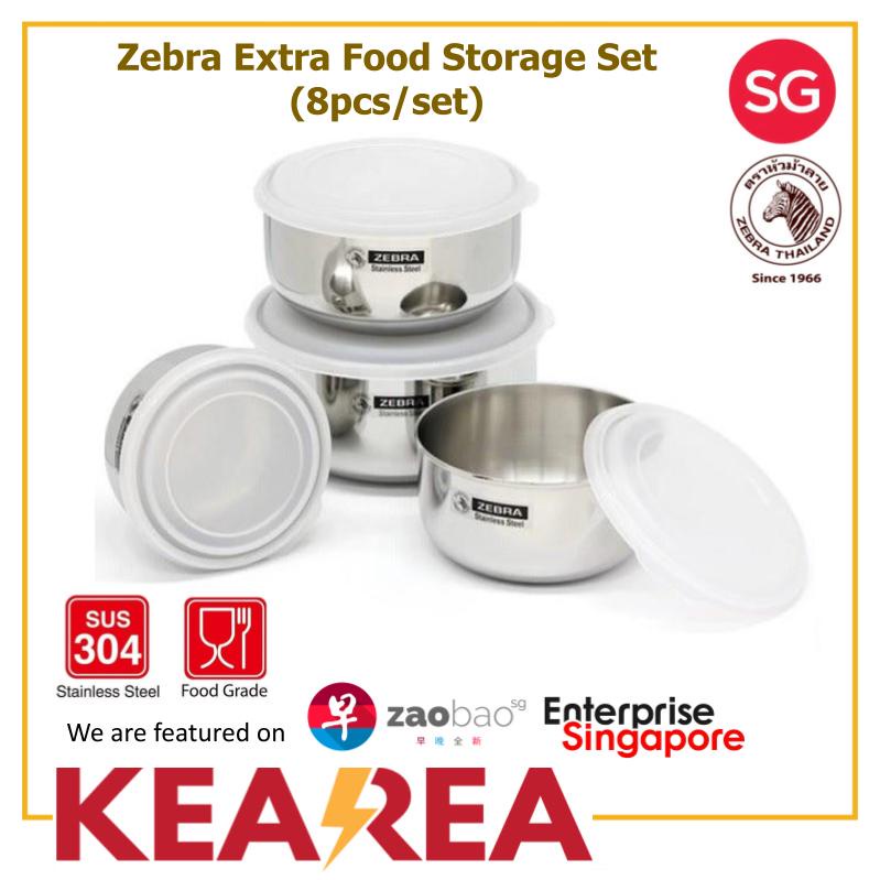Zebra Food Storage Set (8pcs/set) | Shopee Philippines