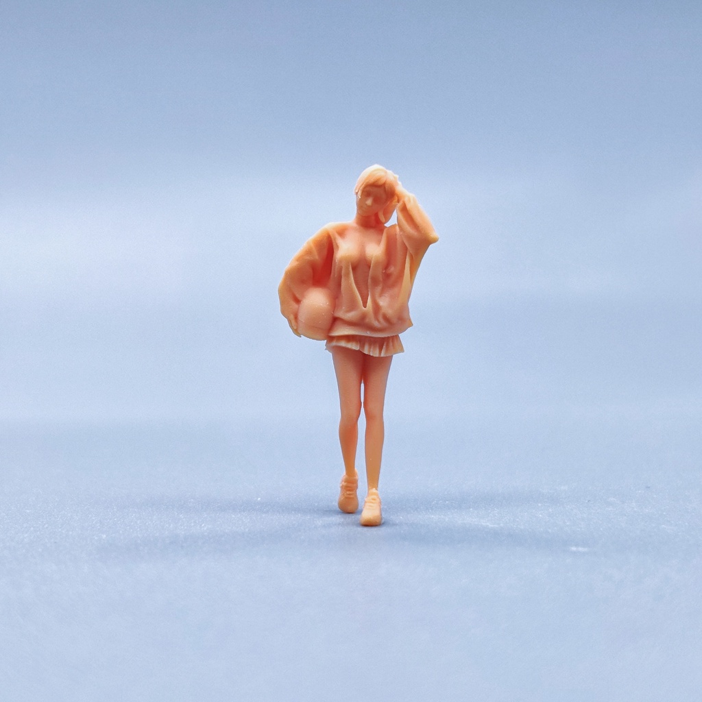 [Uh Hum Model] SuperGe1: 64 Doll 1: 43 Miniature White Model With ...