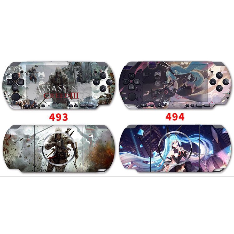 PSP 2000 Sticker Cartoon PSP 1000 Sticker Skin Cover PSP 3000 Animation ...