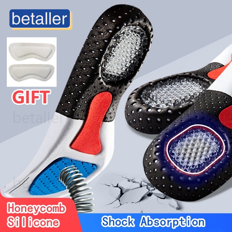 Shoe Insoles Orthotic Arch Support Shoe Pad Sport Running Silicon Gel
