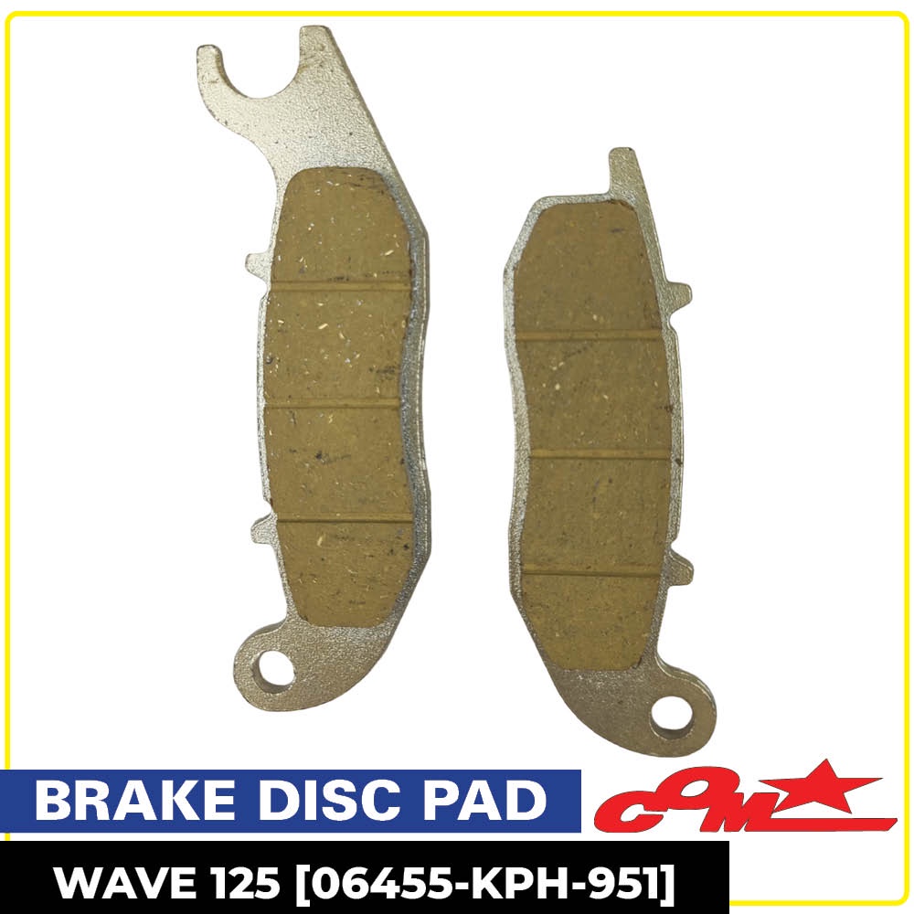 Comstar Honda WAVE 125 Front Brake Disc Pad [06455KPH951] Shopee Philippines