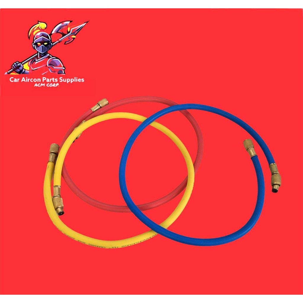Aircon Manifold Gauge Charging Hose 1meter R134a R22 Hvac Car auto aircon parts quality set hose