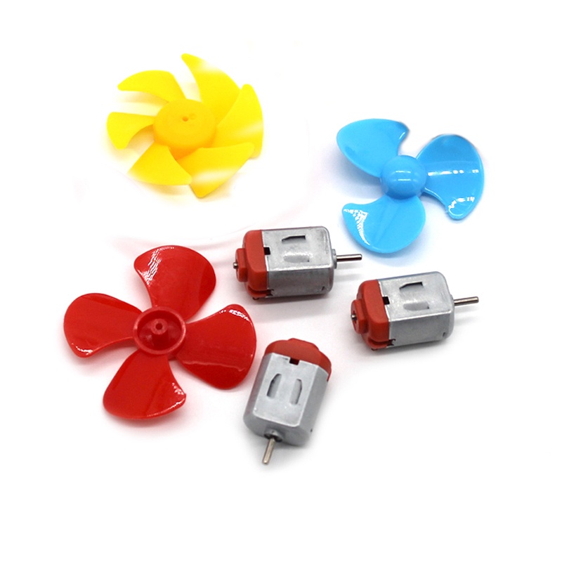 1Set DC Micro 130 Gear Motor with Fan Blade SMAll Propeller 3V for ...
