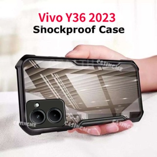 For Cover Vivo Y36 Case For Vivo Y36 Cover Shockproof Phone Bumper Back  Colour Frame Translucent