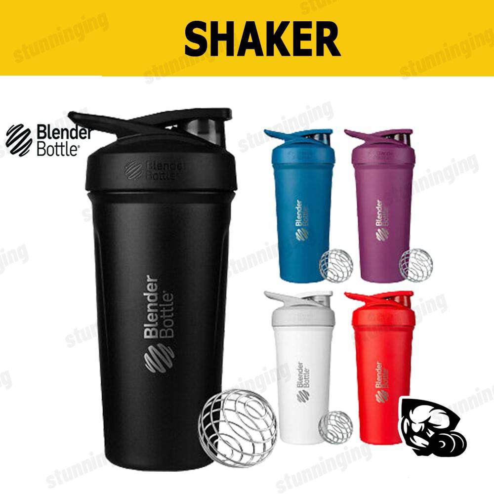 Shake Cup Protein Shaker Blender Bottle Gym Water Bottle Compartment