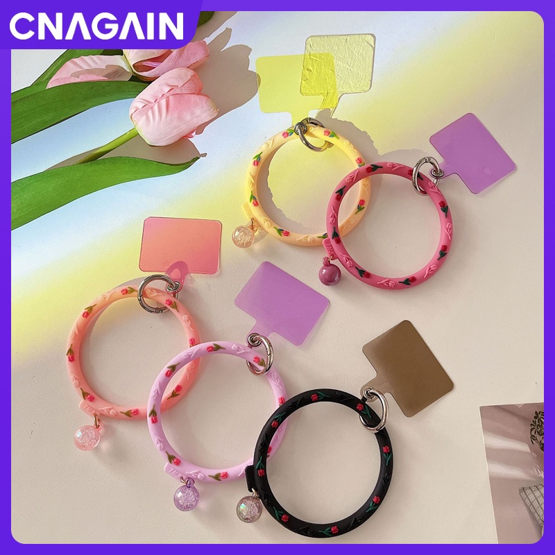 CNAGAIN Tulip mobile phone hanging ring original round soft ring mobile