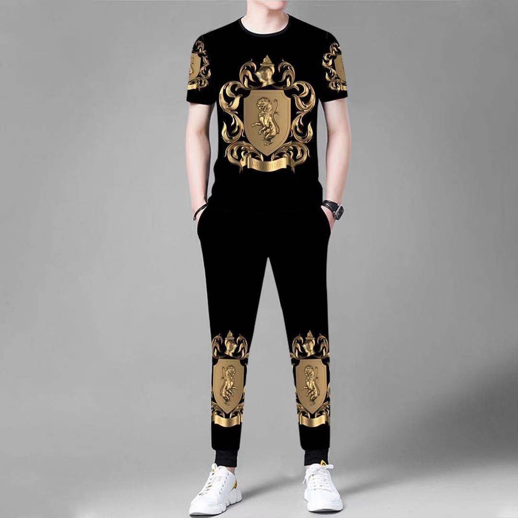 2023 New Style Men's AllMatch Men's TShirt Suit Spring Summer Trendy