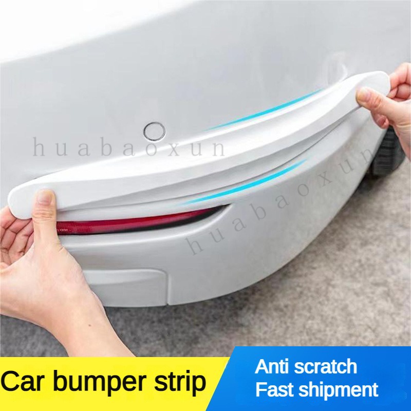Anti collision strips for front and rear bumpers of automobiles