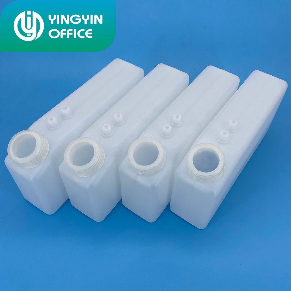 4Pcs 1200ml Corrosion resistant White Eco solven ink box ink tank for ...