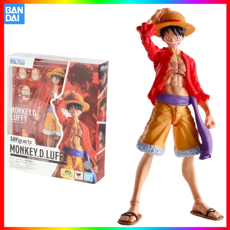 In Stock Bandai Original S H Figuarts Shf Anime One Piece Monkey D Luffy The Raid On Onigashima