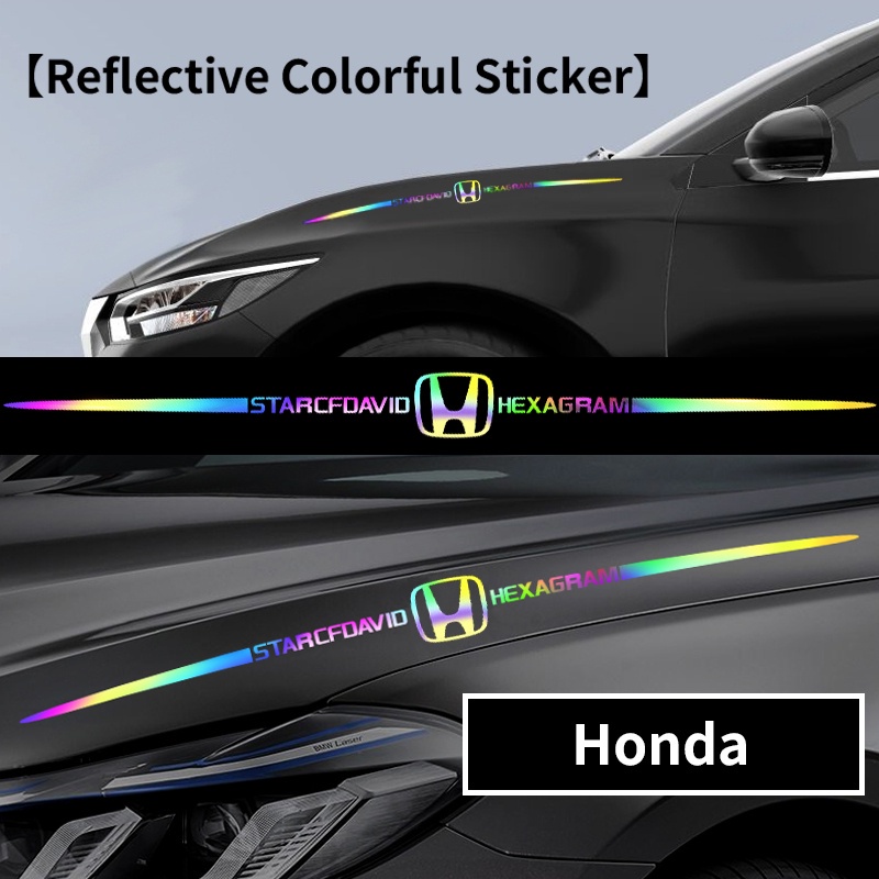 Car laser Honda logo car body stickers scratch masking modification ...