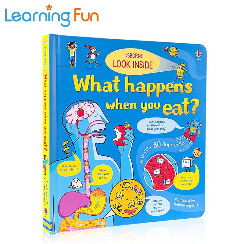 Usborne Look Inside What Happens When You Eat English 3D Flap Picture