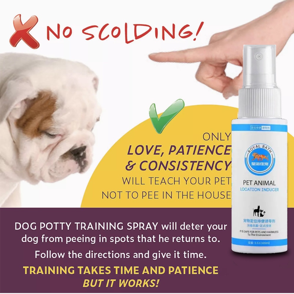 FS 100ml Pet Potty Training Spray Puppy Pee and Poop Toilet Training