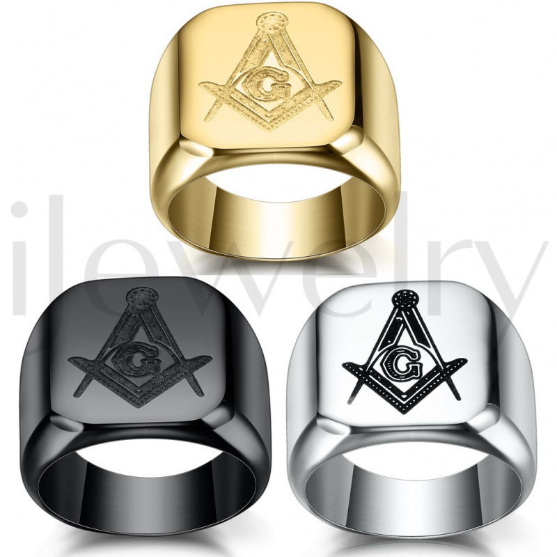 Masonic Ring for Men, Masonic Masonic Ring, Masonic Ring with Classic ...