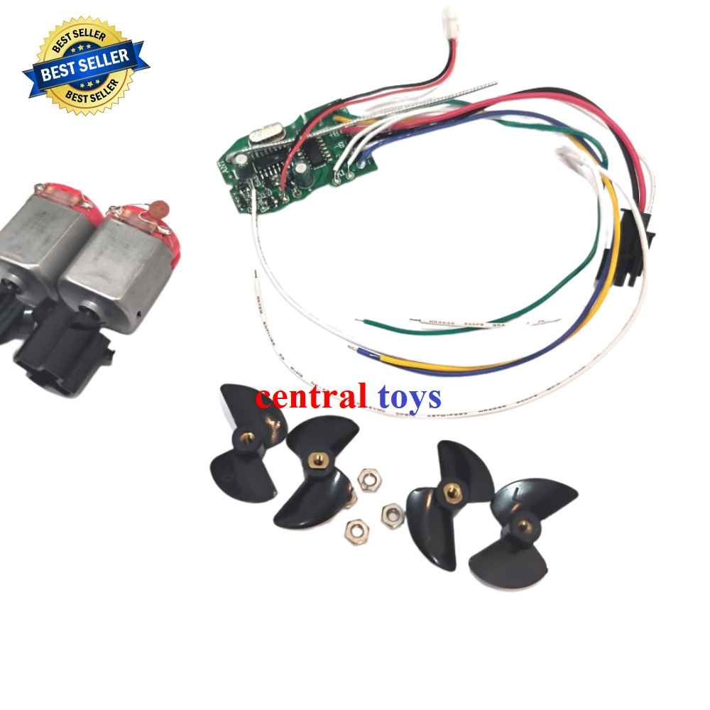 Part rc boat FLYTEC V555 motor receiver board propeller blade Etc ...