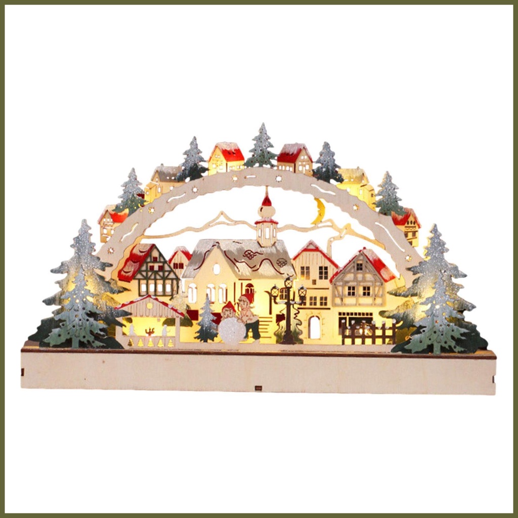 Lighted Christmas Village Houses Light Up LED Christmas Villages ...