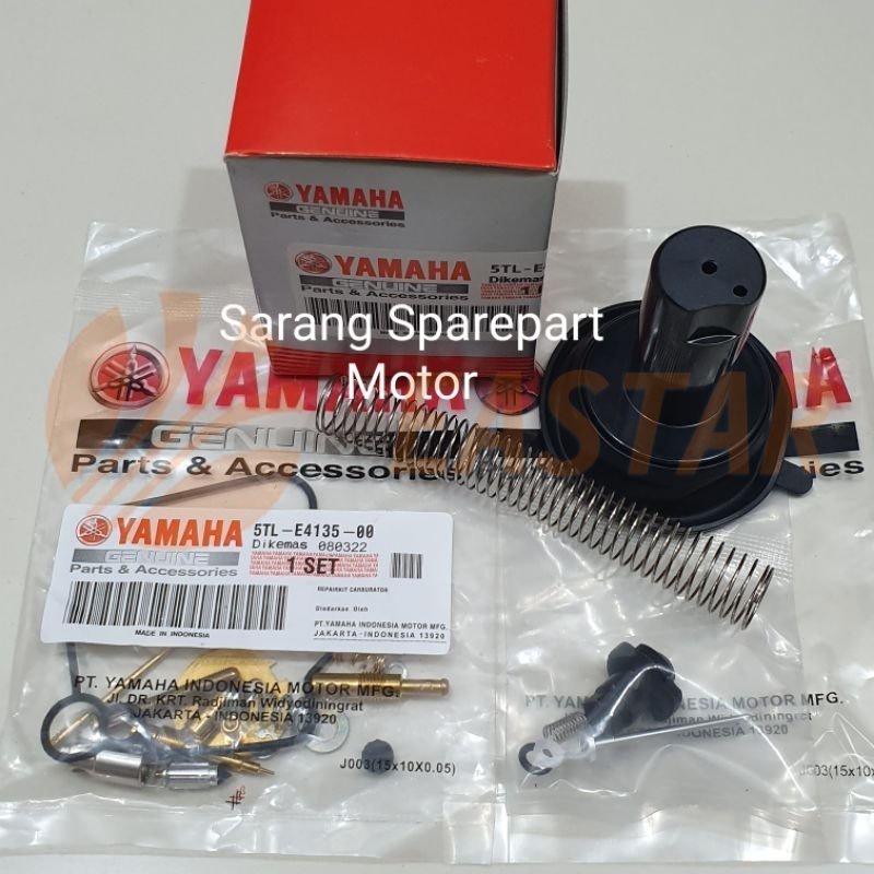 Rubber Vacuum+Repair Kit Carburetor Mio Sporty Smile Soul Fino 5TL