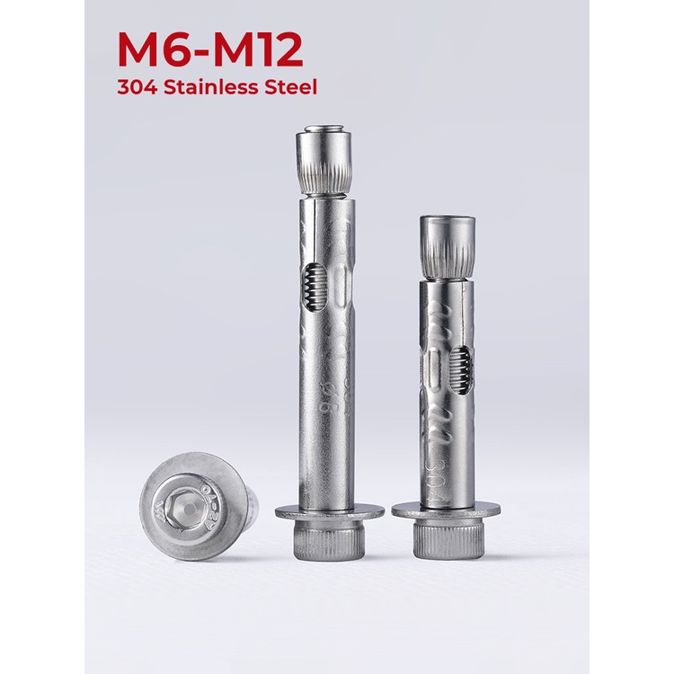M6 M8 M10 M12 304 Stainless Steel Hexagon Hex Socket Cap Head Expansion