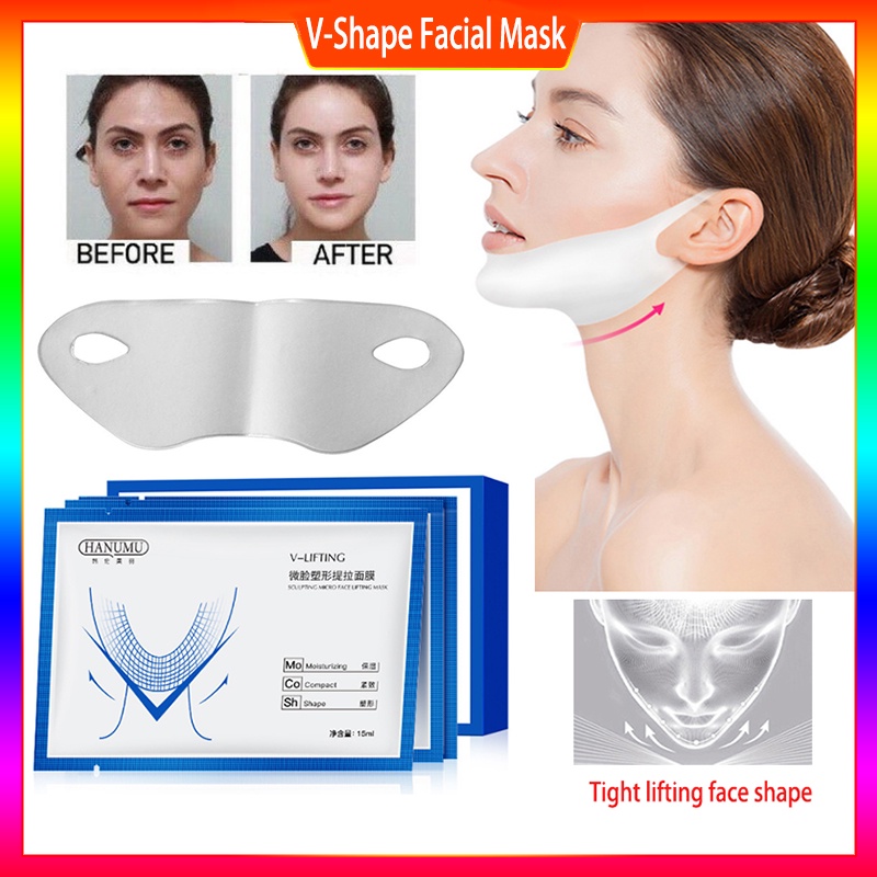 V-Shape Face Slimming Lifting Facial Mask v line mask 4D Double Chin ...