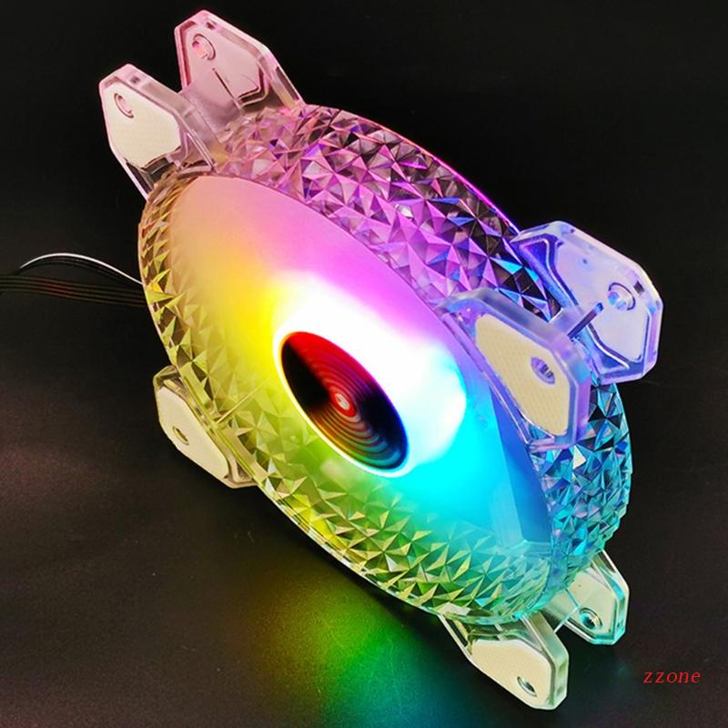 zzz PC Cases Fans CPU Coolers,Colorful Radiators 120mm 4Pin PWM ARGB