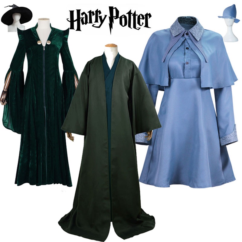 McGonagall Professor Severus Snape Fleur Delacou Cosplay Costume ...