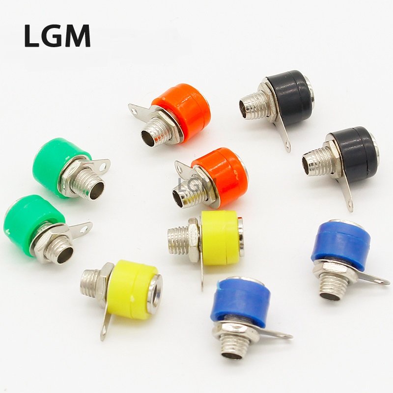 5/10/20Pcs 4mm Banana Binding Post 4mm Banana Socket 5color/lot