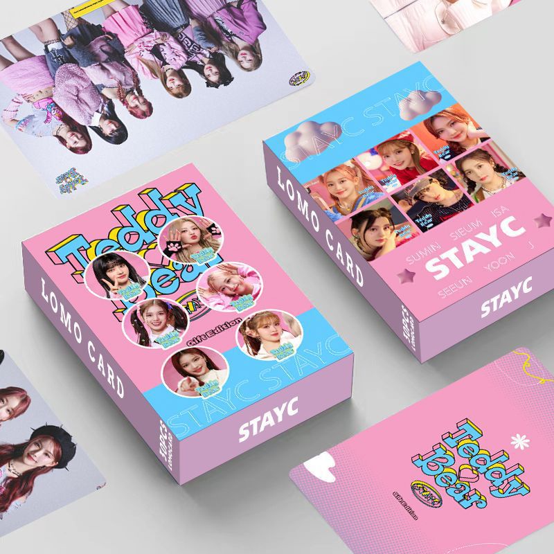 STAYC Album Teddy Bear Photocard Doublesided Color Printing Lomo Card 30pcs/box Shopee