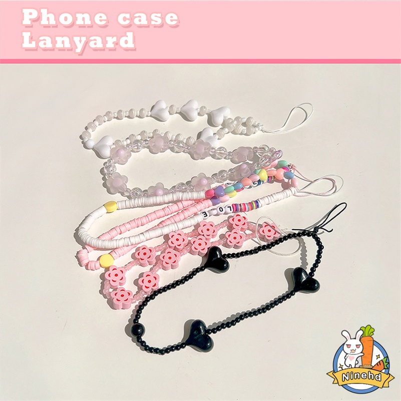 Creative Hanging Chain Mobile Phone Case Chain Hanging Ring Ins Beaded