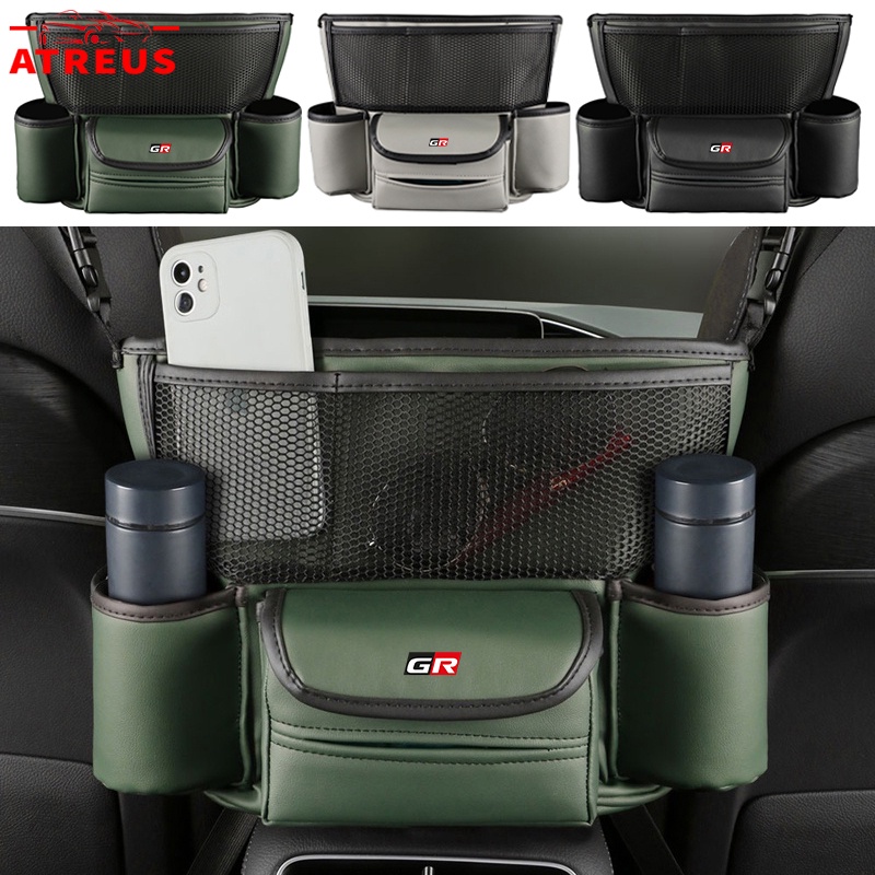 Toyota GR Car Center Console Storage Bag Armrest Box Tissue Cup Holder ...