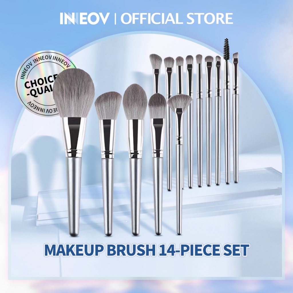 INNEOV 14 Sets of Makeup Brushes Full Set of Brush Powder Powder Brush