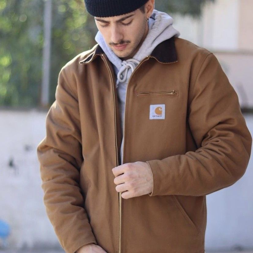 W3EB CARHARTT 23 spring American ancient Detroit canvas washed heavy