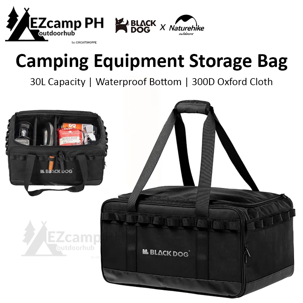 BLACKDOG Black Camping Equipment Storage Bag MultiLayer Waterproof