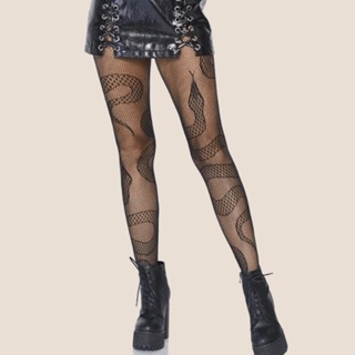 Women Girl Harajuku Tattoo Pattern Pantyhose 3D Tights Lolita Cosplay  Stockings