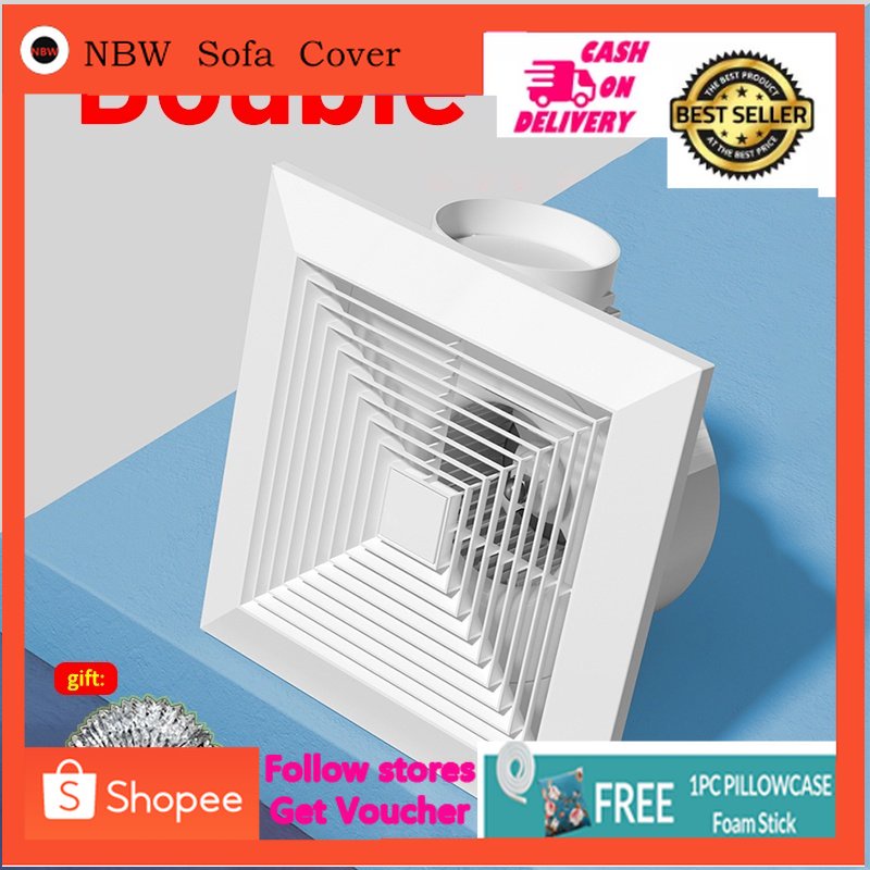 Exhaust Fan Ceiling Silent Large Suction Louver Ventilation Kitchen and ...