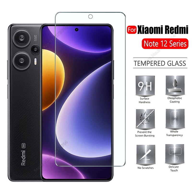 TEMPERED GLASS SCREEN PROTECTOR For XIAOMI REDMI NOTE 12 PRO 4G FULL  COVERAGE 9H