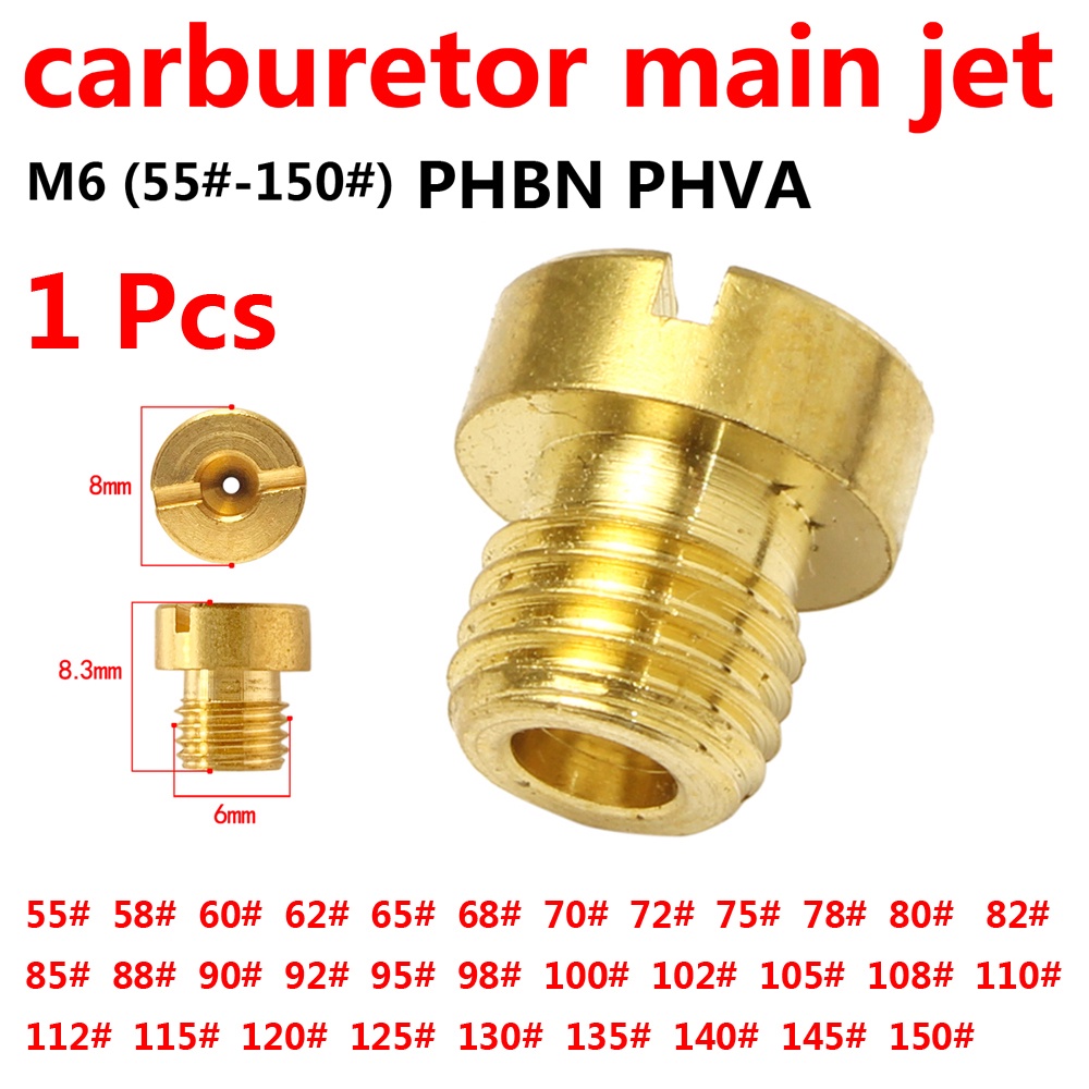 thumbnail interactive-video image 1 of Naraku Main Jet Set For Dellorto Carb - M6 Thread, Sizes 90-108 (10-Piece Set) 1 of 3
