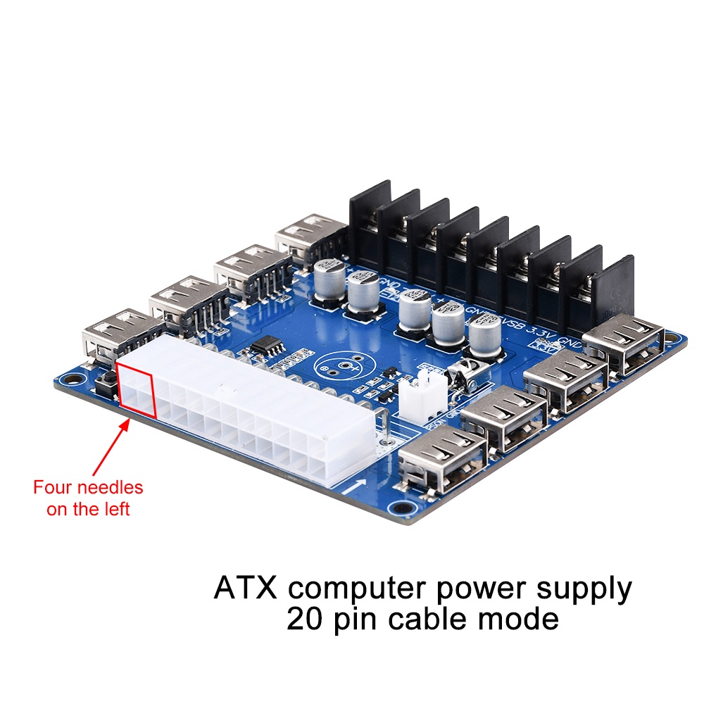 USB charging desktop chassis power adapter board with infrared ...