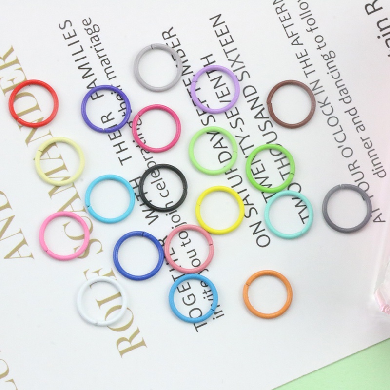 Diy Jewelry Accessories 0.9 x 10mm Baking Paint Spray Color Open C-Ring ...