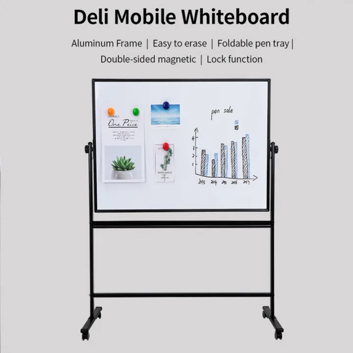 Mobile White Board 90*120cm White Board 2 Sided