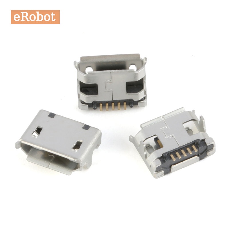 60Pcs 5Pin Micro USB Connector 12 Models Socket Jack USB Connectors Set ...